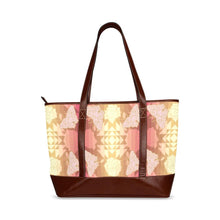 Load image into Gallery viewer, Butterfly and Roses on Geometric Tote Handbag (Model 1642) handbag e-joyer 
