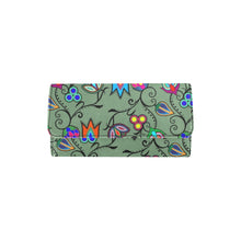 Load image into Gallery viewer, Indigenous Paisley Dark Sea Women&#39;s Trifold Wallet
