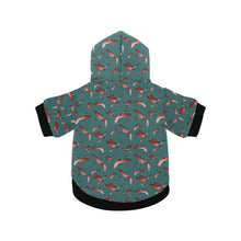 Load image into Gallery viewer, Red Swift Turquoise Pet Dog Hoodie
