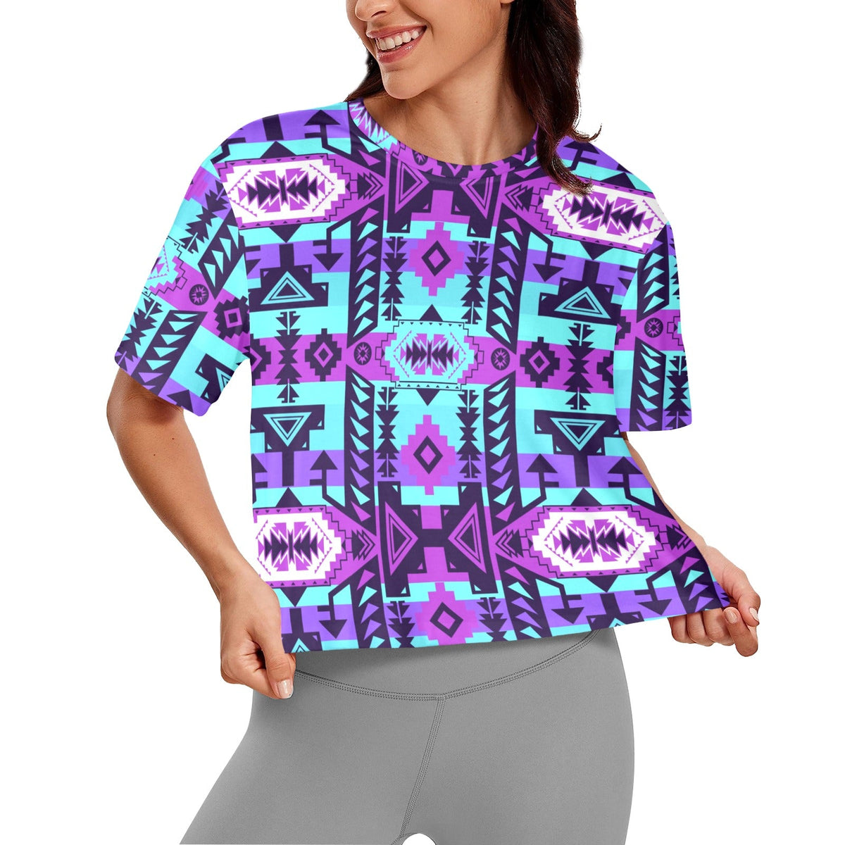 Chiefs Mountain Sky Crop Top