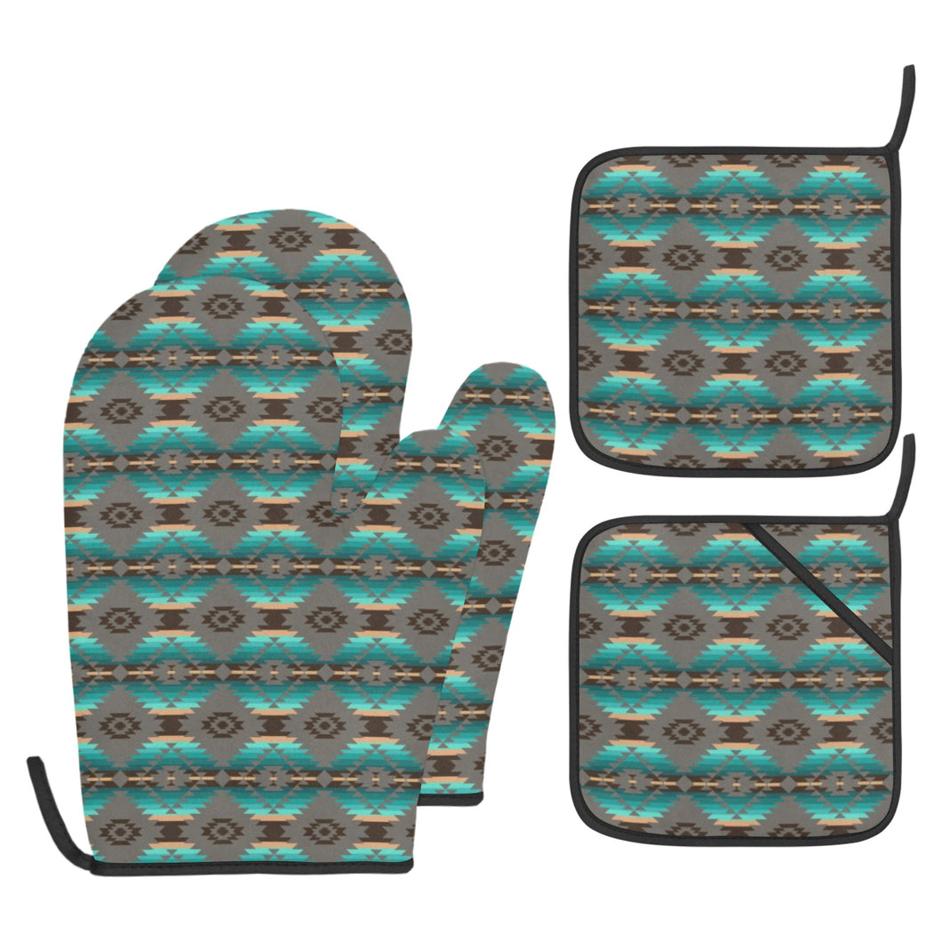 Cree Confederacy Oven Mitt & Pot Holder