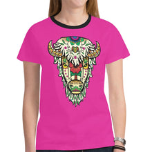 Load image into Gallery viewer, Buffalo Spirit Guide (Pink) New T-shirt for Women
