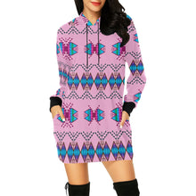 Load image into Gallery viewer, Sacred Trust Carnation Hoodie Dress
