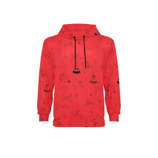 Ledger Dabbles Red Fleece Hoodie