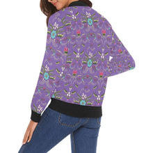 Load image into Gallery viewer, First Bloom Royal Bomber Jacket for Women
