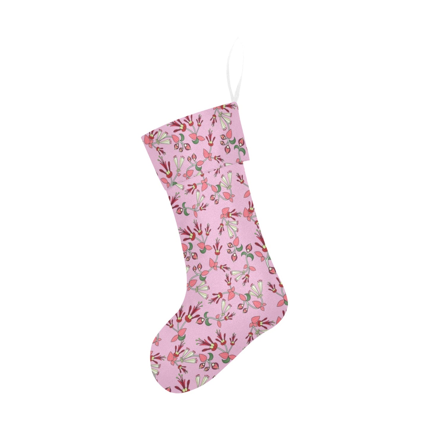 Strawberry Floral Christmas Stocking