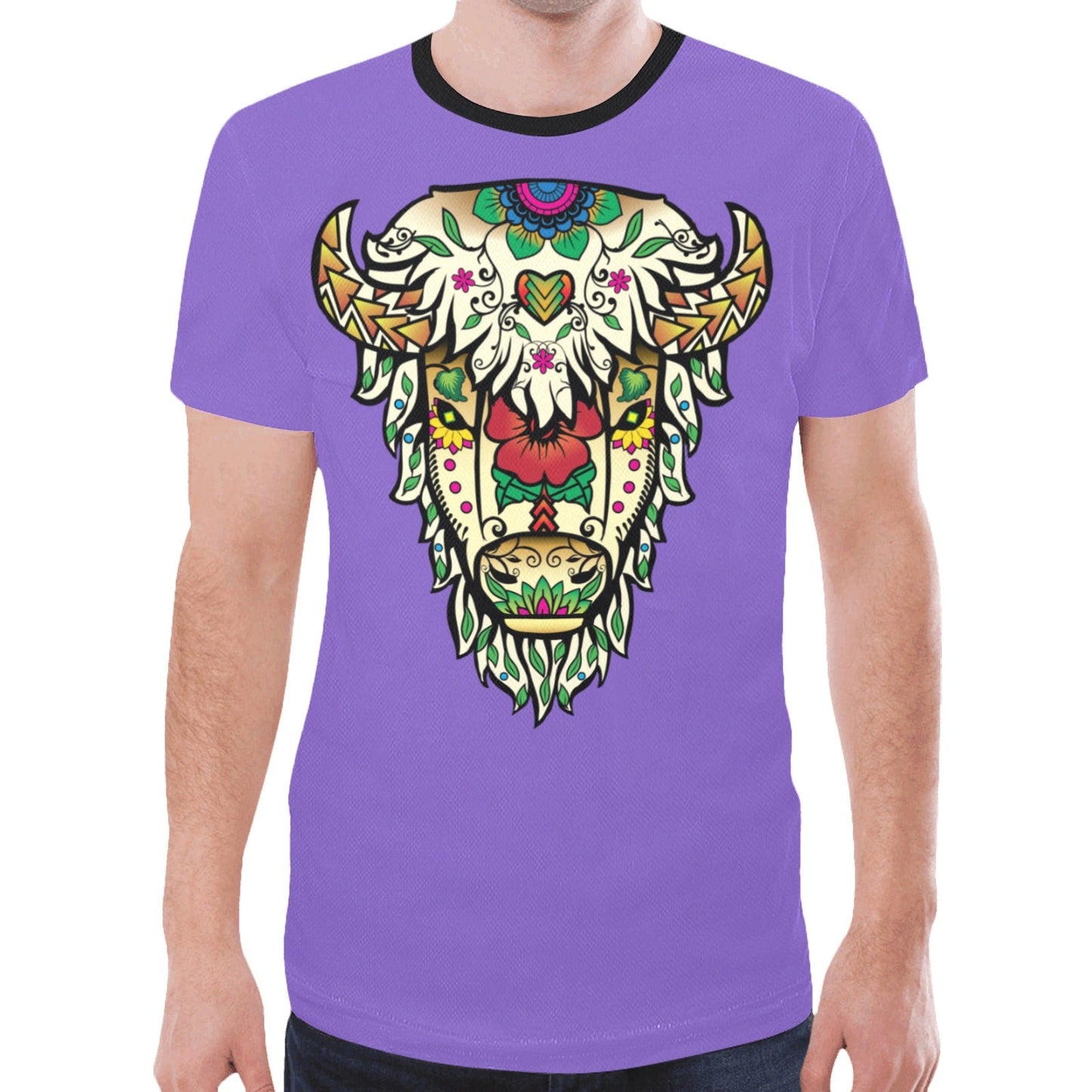 Buffalo Spirit Guide (Purple) New T-shirt for Men