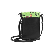 Load image into Gallery viewer, LightGreen Yellow Star Small Cell Phone Purse
