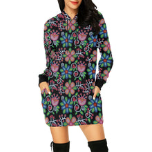 Load image into Gallery viewer, Midnight Garden Hoodie Dress
