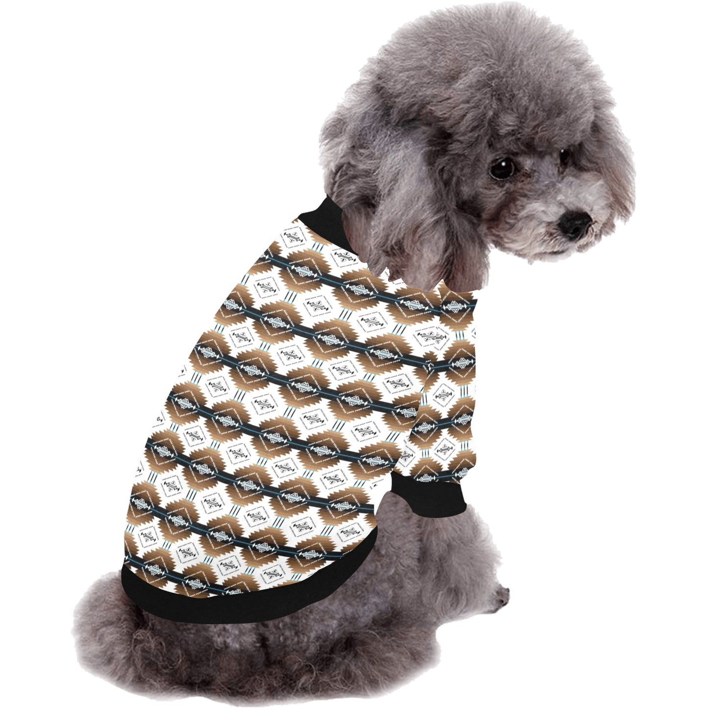 Cofitichequi White Pet Dog Round Neck Shirt