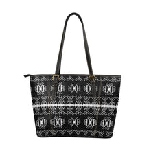 Load image into Gallery viewer, Sacred Trust Black Leather Tote Bag
