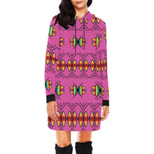 Load image into Gallery viewer, Sacred Trust Pink Hoodie Dress
