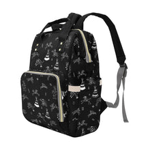 Load image into Gallery viewer, Ledger Dabbles Black Multi-Function Diaper Backpack/Diaper Bag
