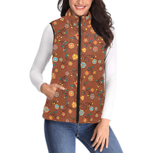 Load image into Gallery viewer, Fire Bloom Shade Women&#39;s Padded Vest Jacket
