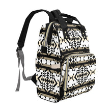 Load image into Gallery viewer, Black Rose Winter Canyon Multi-Function Diaper Backpack/Diaper Bag
