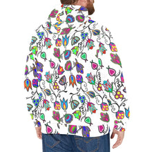 Load image into Gallery viewer, Indigenous Paisley White Men&#39;s Long Sleeve Fleece Hoodie
