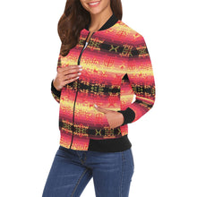 Load image into Gallery viewer, Soleil Fusion Rouge Bomber Jacket for Women
