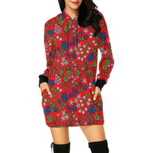 Load image into Gallery viewer, Takwakin Harvest Fire Hoodie Dress
