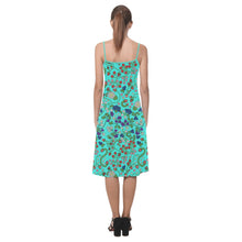 Load image into Gallery viewer, Grandmother Stories Turquoise Alcestis Slip Dress
