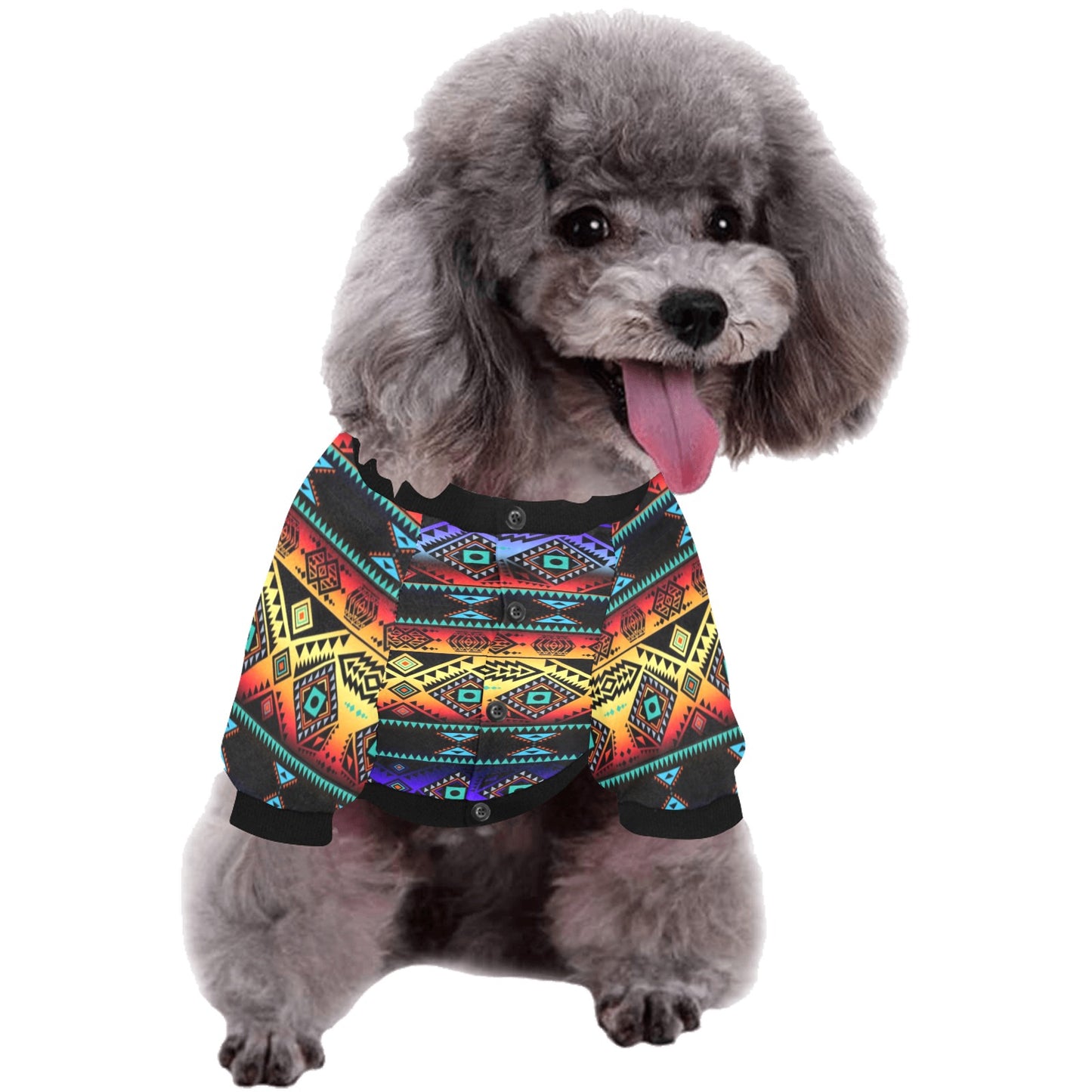 California Coast Sunset Pet Dog Round Neck Shirt