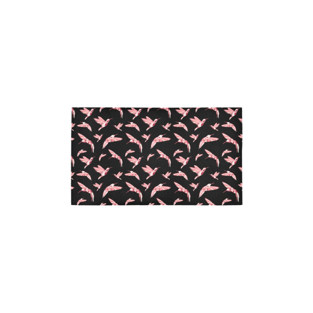 Strawberry Black Bath Rug 16''x 28''