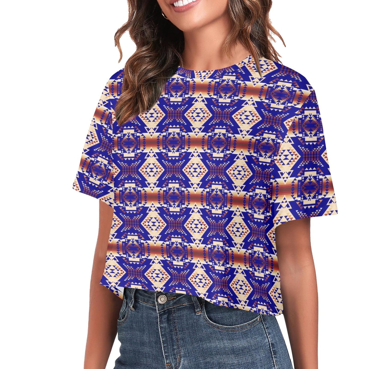 Gathering Earth Lake Crop Top