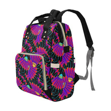 Load image into Gallery viewer, Eagle Feather Remix Multi-Function Diaper Backpack/Diaper Bag
