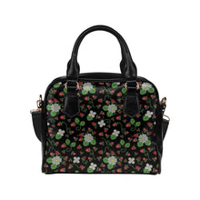 Load image into Gallery viewer, Strawberry Dreams Midnight Shoulder Handbag
