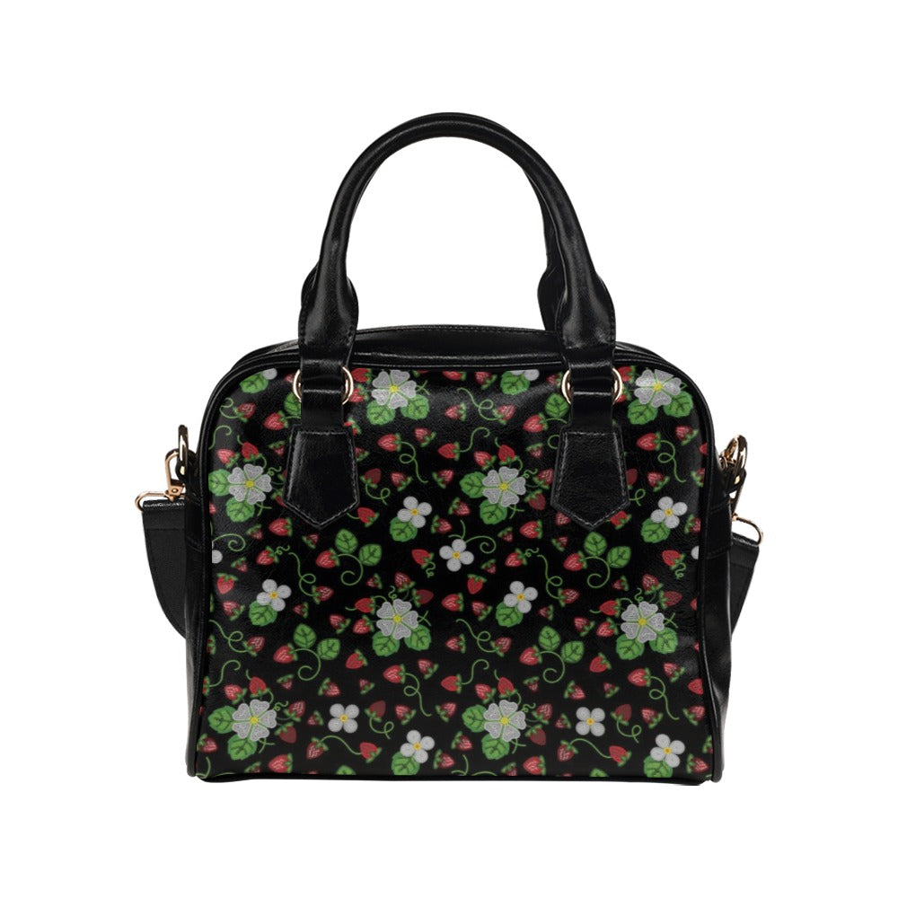 Strawberry Dreams Midnight Shoulder Handbag