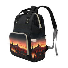 Load image into Gallery viewer, Sunset Tipis 1 Multi-Function Diaper Backpack/Diaper Bag
