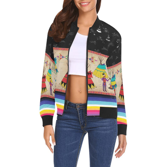 Ledger Chiefs Midnight Bomber Jacket for Women