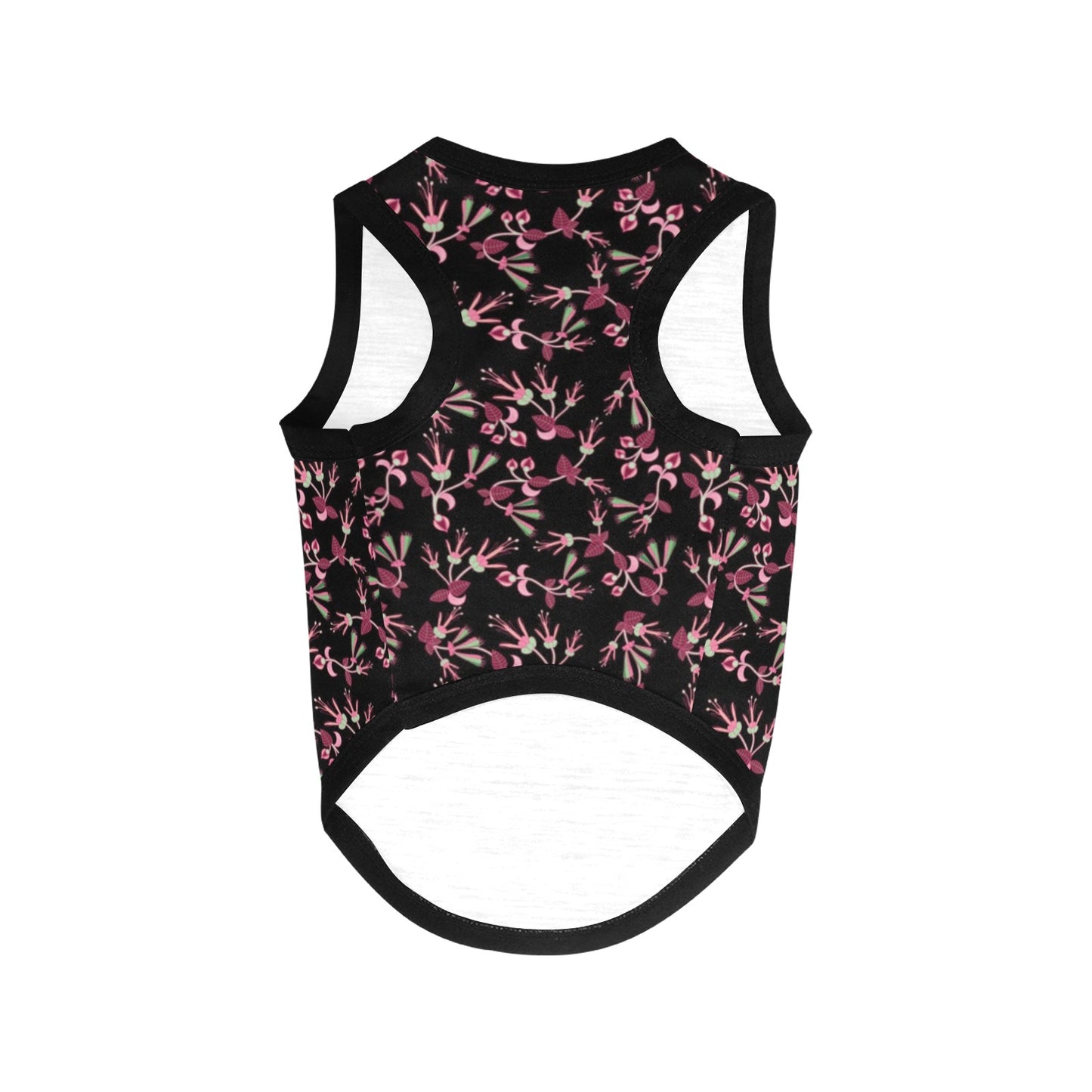 Floral Green Black Pet Tank Top