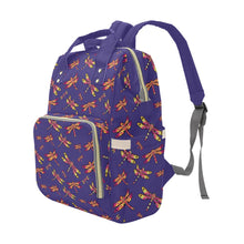 Load image into Gallery viewer, Gathering Purple Multi-Function Diaper Backpack/Diaper Bag
