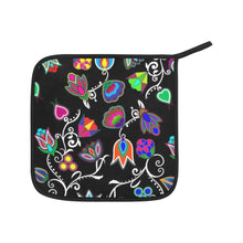 Load image into Gallery viewer, Indigenous Paisley Black Oven Mitt &amp; Pot Holder
