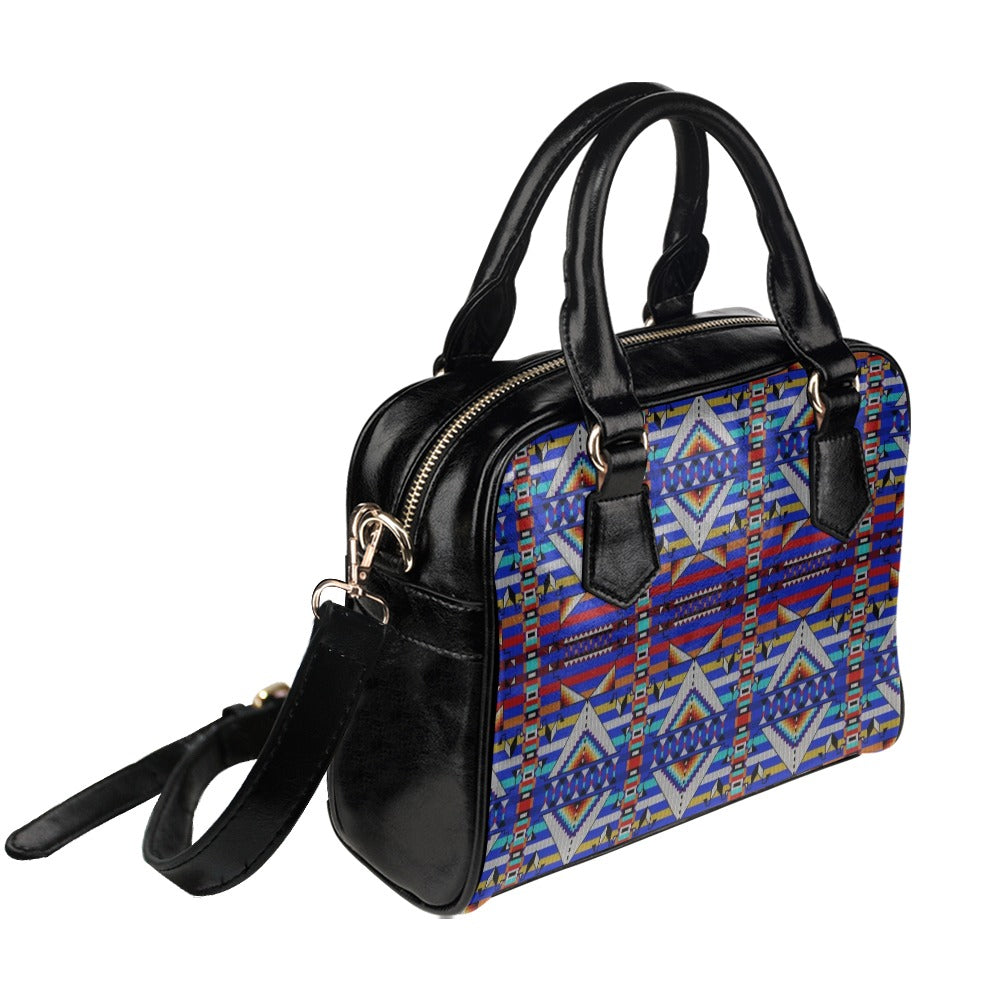 Medicine Blessing Blue Shoulder Handbag