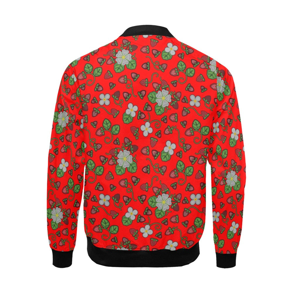 Strawberry Dreams Fire Bomber Jacket for Men