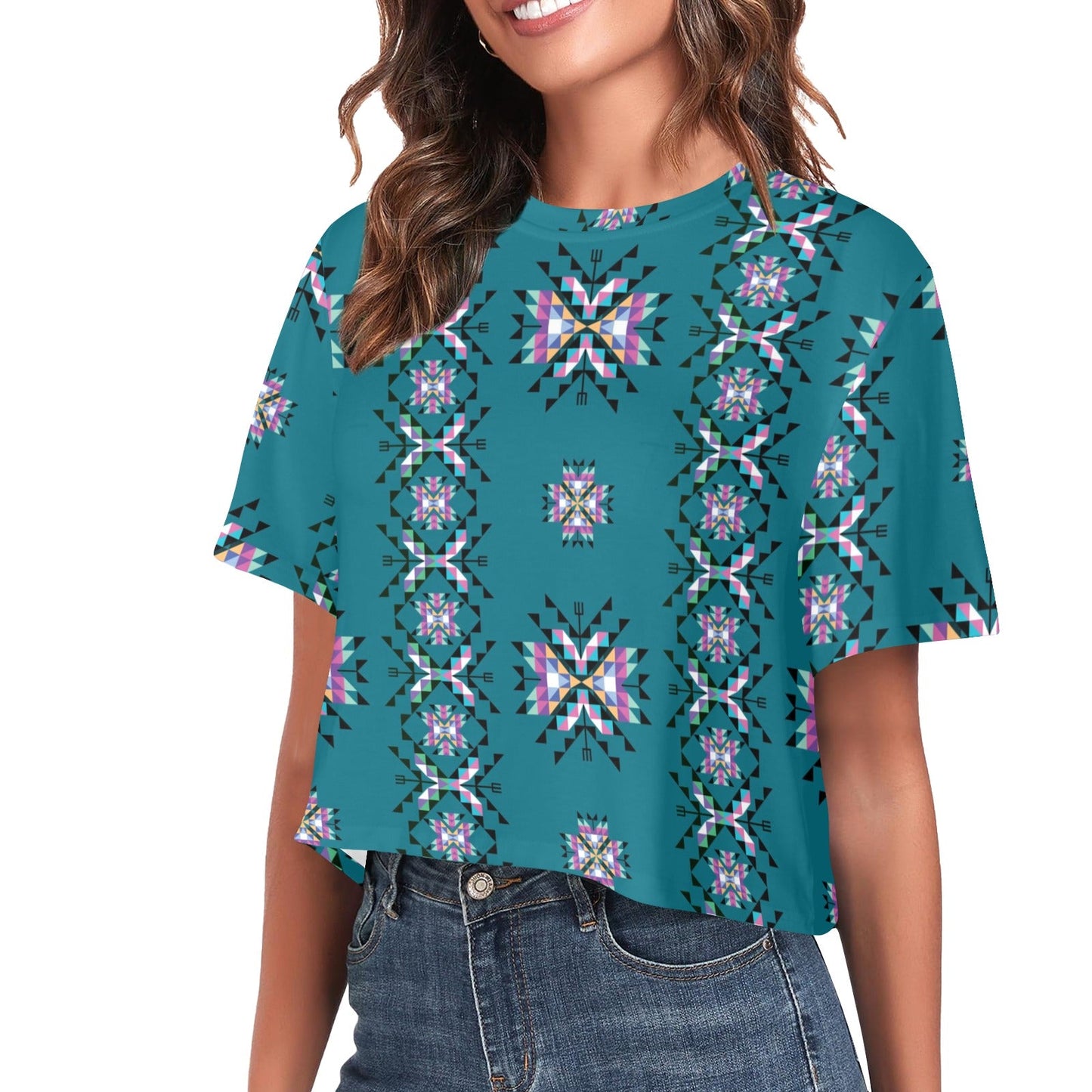 Medicine Lodge Dark Winter Crop Top