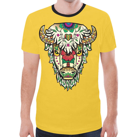 Buffalo Spirit Guide (Yellow) New T-shirt for Men