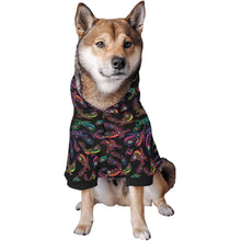 Load image into Gallery viewer, Neon Floral Eagles Pet Dog Hoodie
