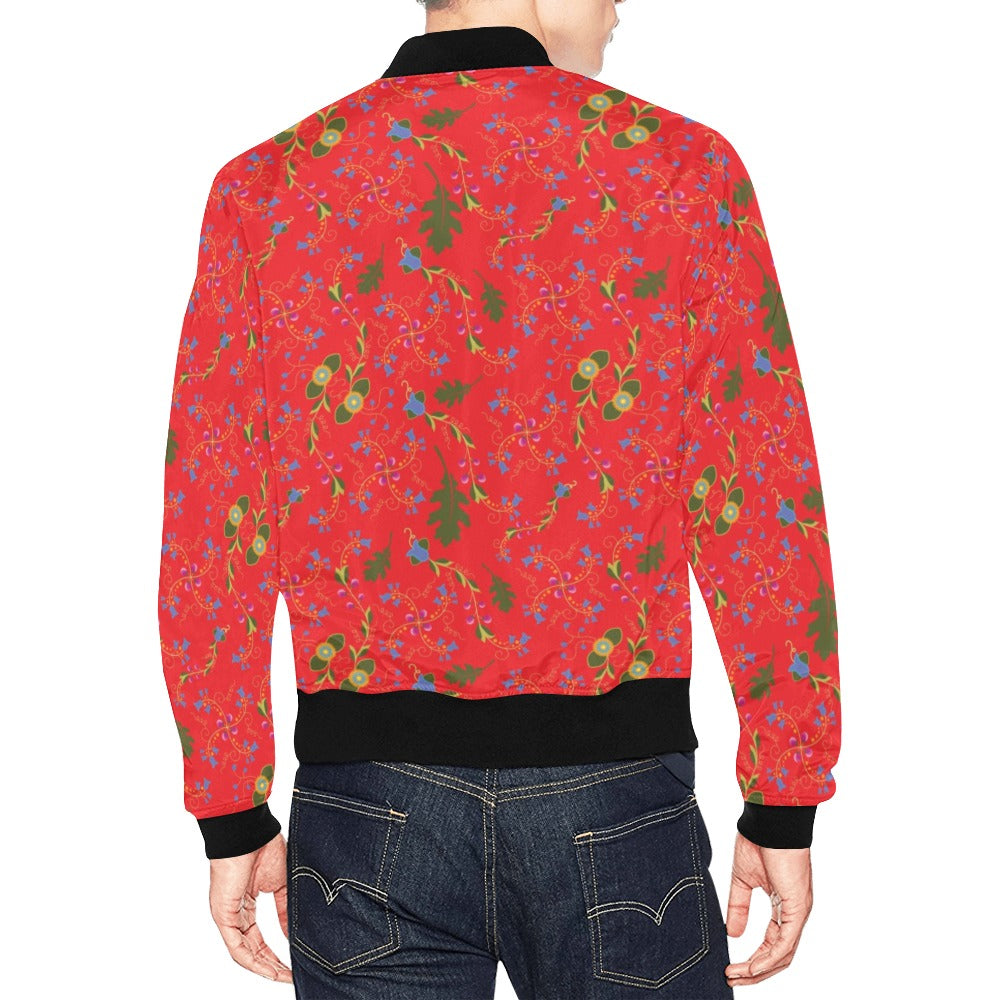 Vine Life Scarlet Bomber Jacket for Men