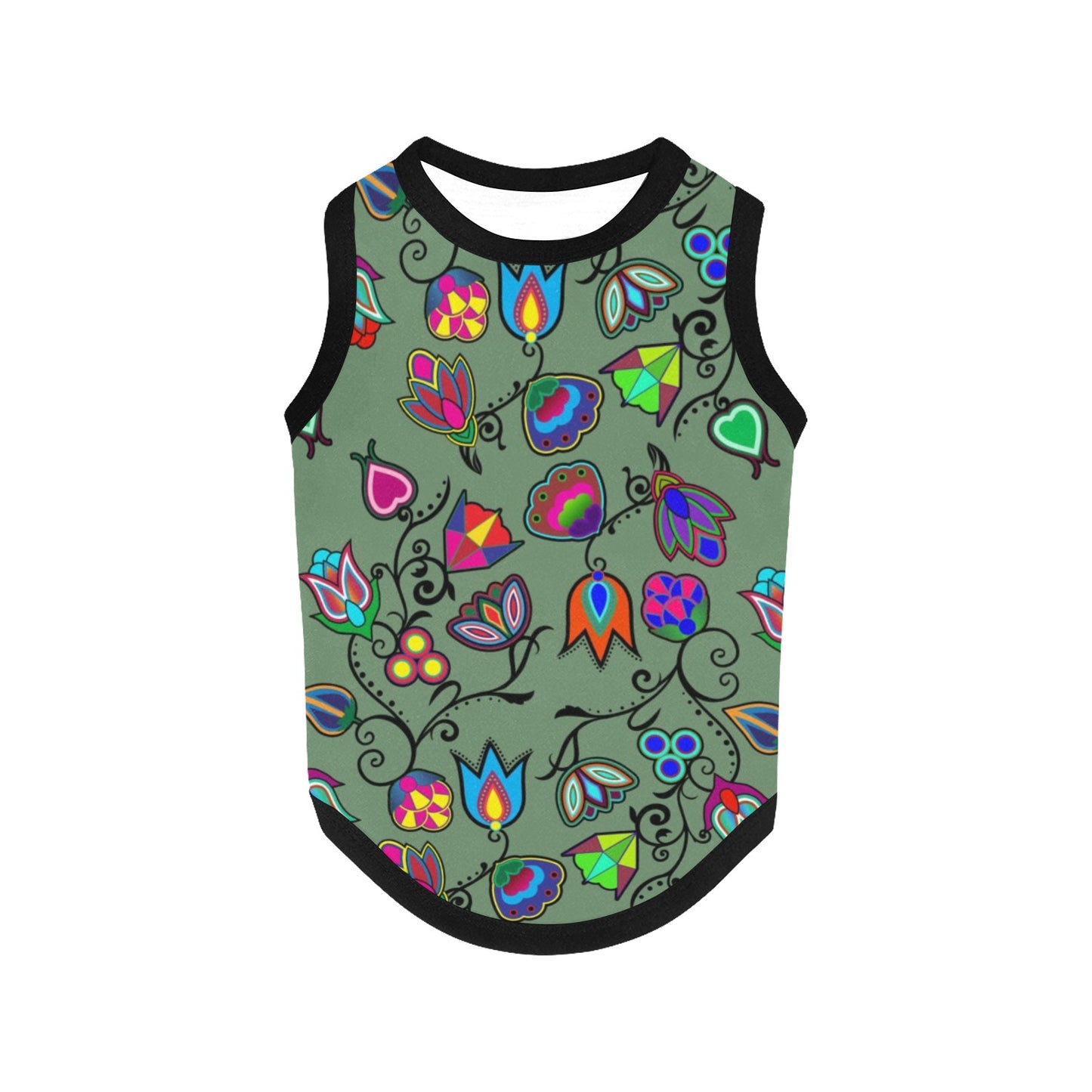 Indigenous Paisley Dark Sea Pet Tank Top