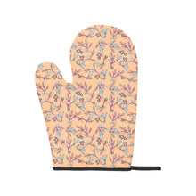 Load image into Gallery viewer, Swift Floral Peache Oven Mitt &amp; Pot Holder
