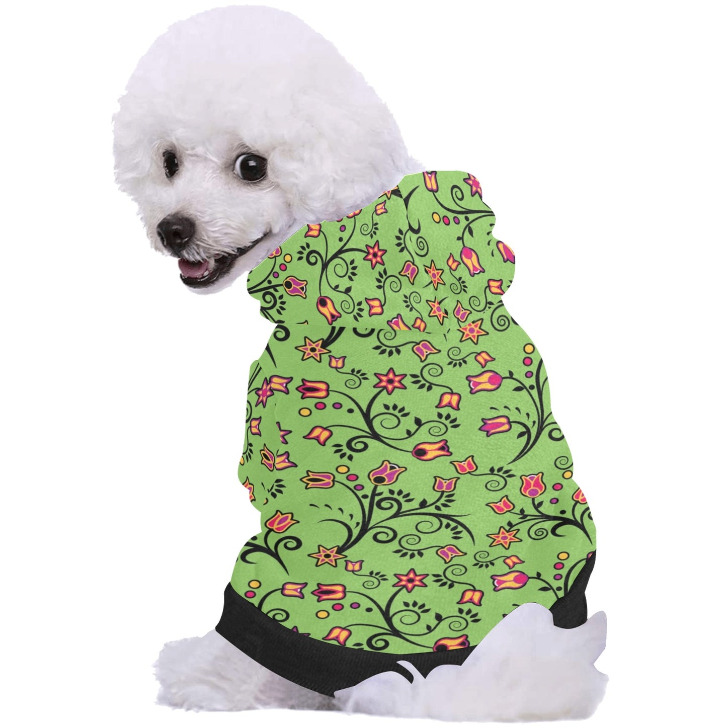 LightGreen Yellow Star Pet Dog Hoodie