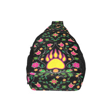 Load image into Gallery viewer, Floral Bearpaw Pink and Yellow Chest Bag
