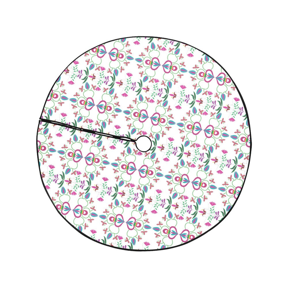 Quilled Divine White Tree Skirt