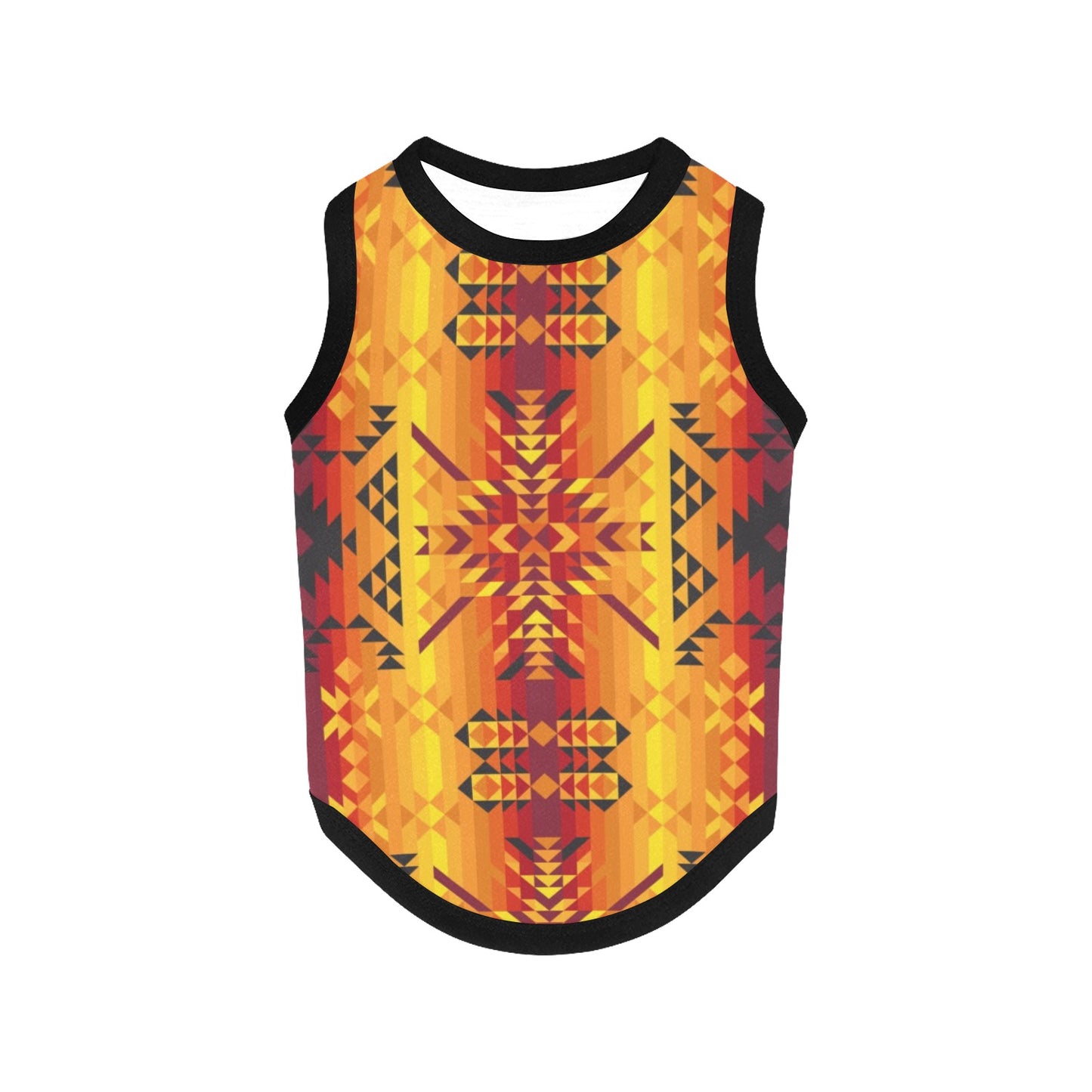 Desert Geo Yellow Red Pet Tank Top