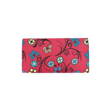 Load image into Gallery viewer, Blue Trio Cardinal Women&#39;s Trifold Wallet
