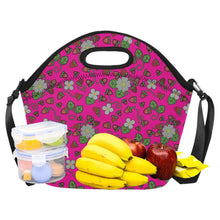 Load image into Gallery viewer, Strawberry Dreams Blush Neoprene Lunch Bag/Large
