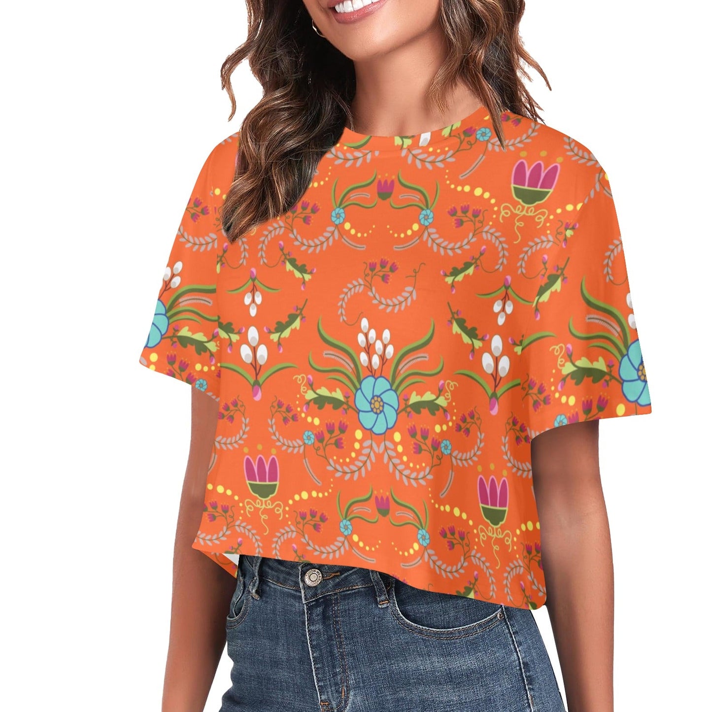 First Bloom Carrot Crop Top