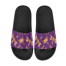 Load image into Gallery viewer, Gathering Yellow Purple Women&#39;s Slide Sandals
